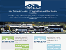 Tablet Screenshot of aotearoapark.co.nz